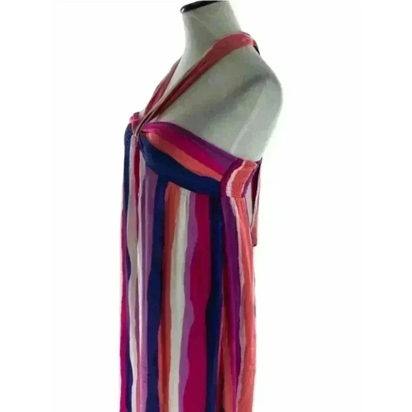 Forever 21 Contemporary Womens Beachy  Rainbow Multicolor Maxi Dress Size Small - Picture 3 of 8